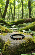 Charcoal Premium Sulemani Crystal Bracelet Men & Women