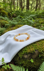 Golden Yellow Premium Citrine Crystal Bracelet Men & Women