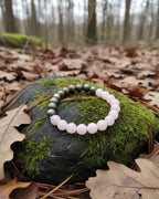 Rose Quartz Premium Pyrite Crystal Bracelet Men & Women