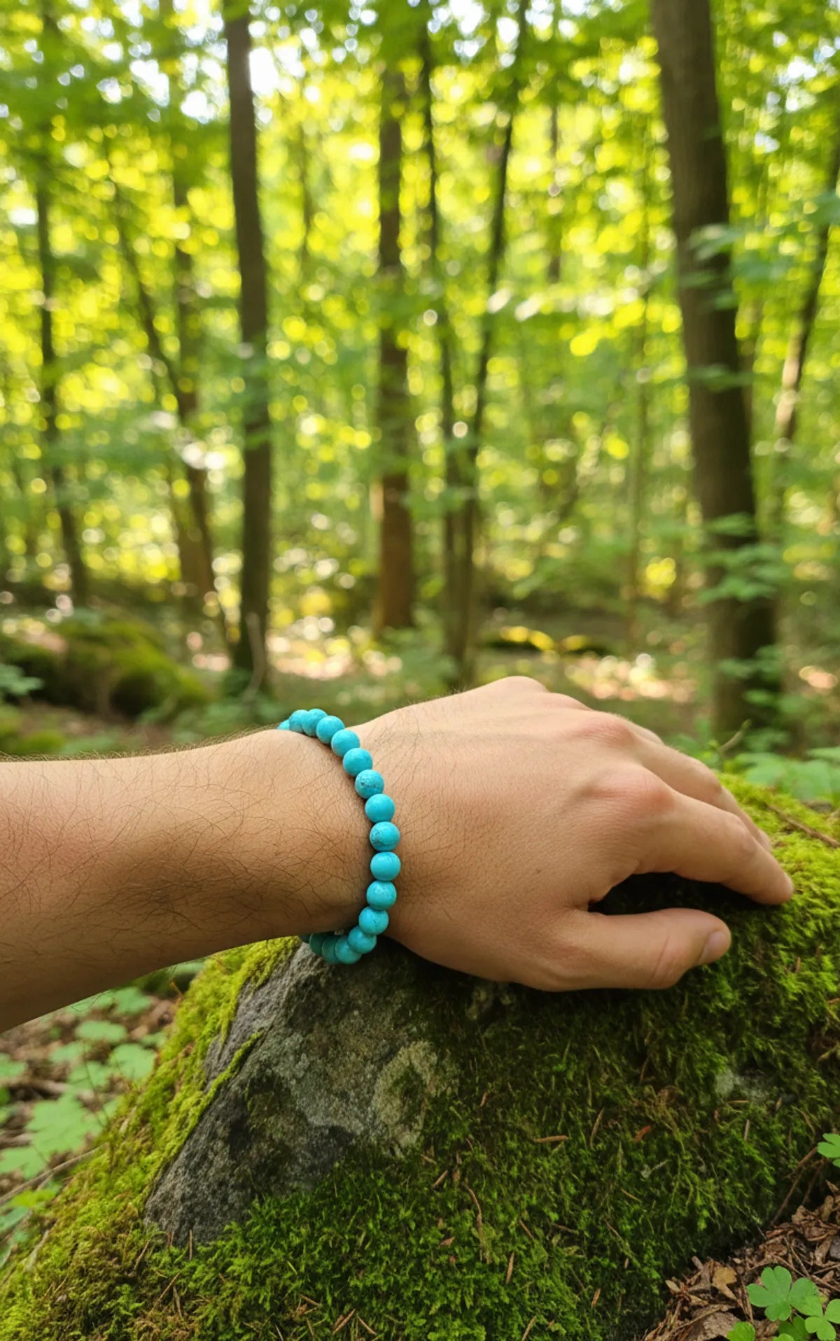 Sky Blue Premium Firoza Crystal Bracelet Men & Women