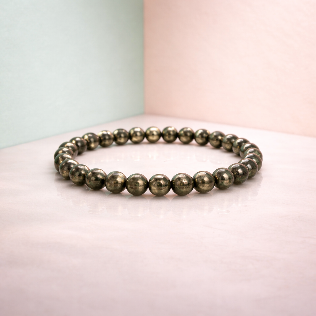 Natural Premium Pyrite Crystal Bracelet Men & Women