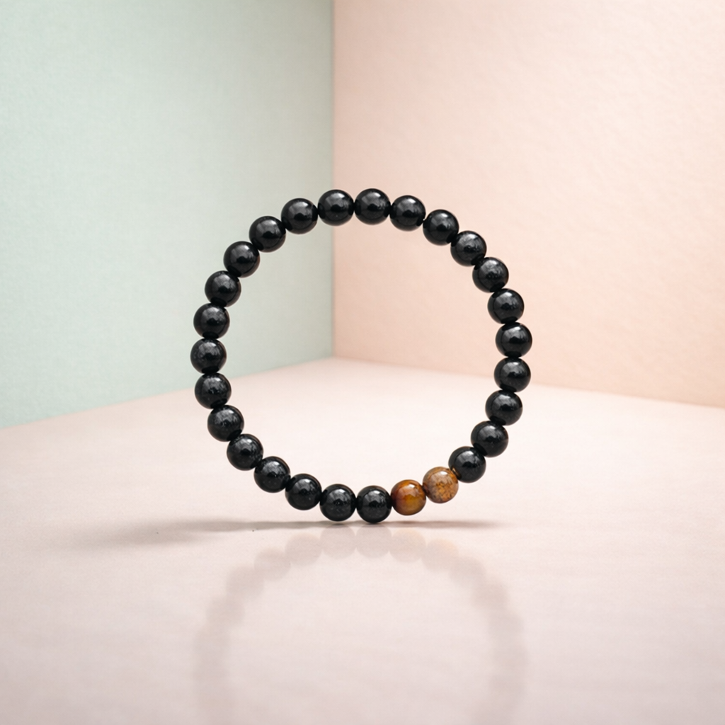 Charcoal Premium Sulemani Crystal Bracelet Men & Women