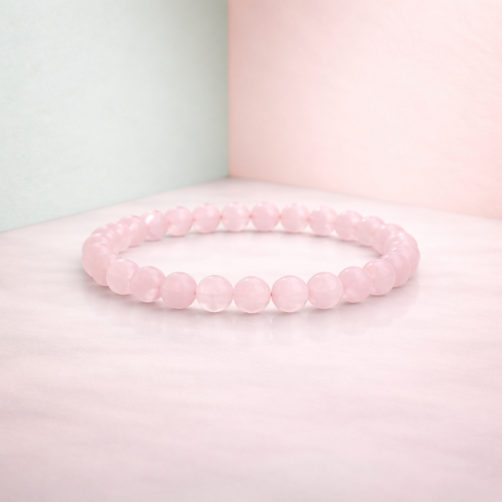 Rose Quartz Crystal Healing Bracelet for Men & Women