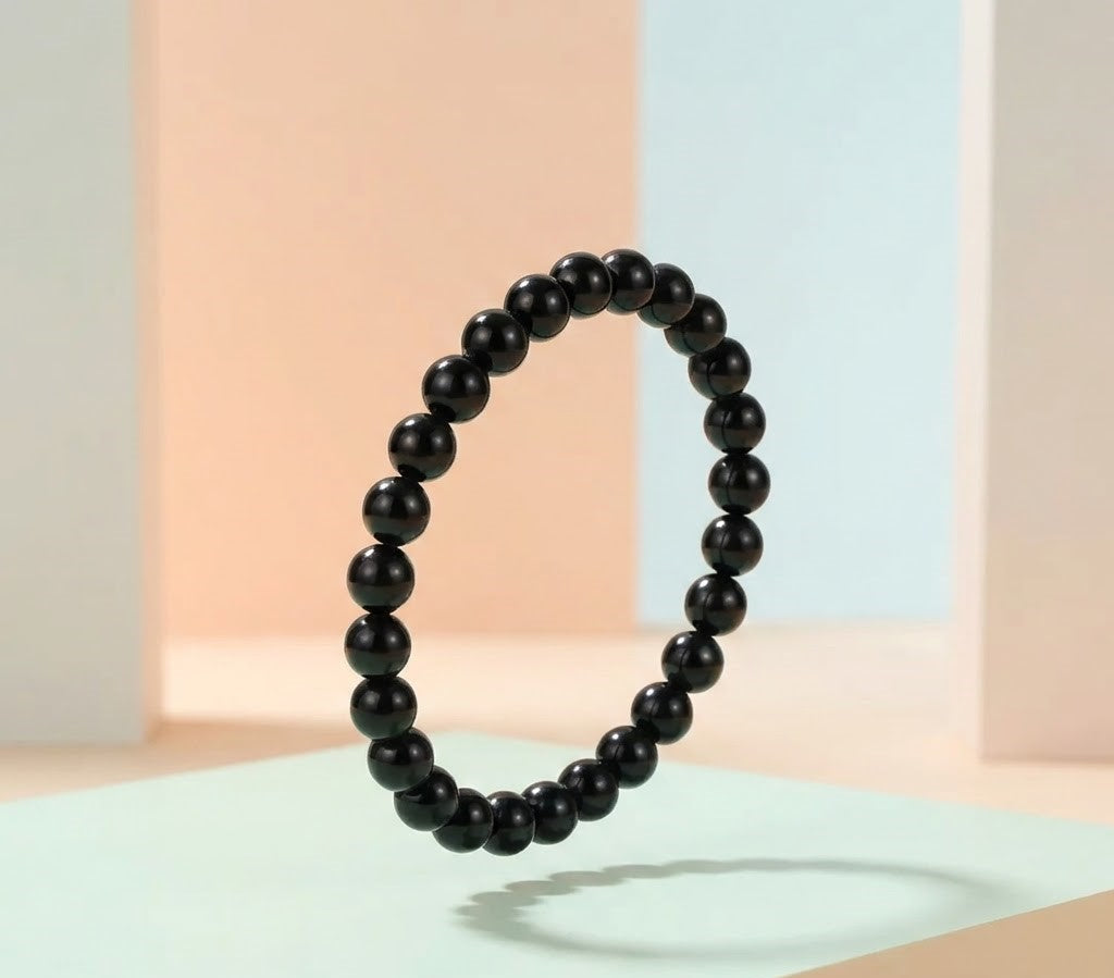 Black Premium Tourmaline Crystal Bracelet Men & Women